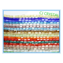 Granos de cristal al por mayor, cuentas de cristal baratas, granos de cristal del rectángulo
